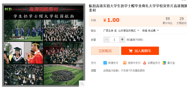 航拍下浑真拍年夜门生扔教士帽结业仪式年夜教黉舍宣扬片下浑视频素材