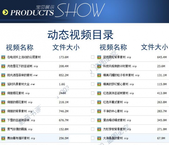 LED静态视频素材库