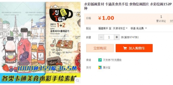 火彩插绘素材 卡通好食类脚画 食品画绘图片 火彩画绘152P 1000种