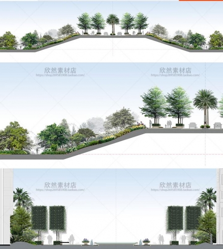 PS修建园林景不雅剖里图坐里图动物人物材量彩色前期素材PSD分层LP6