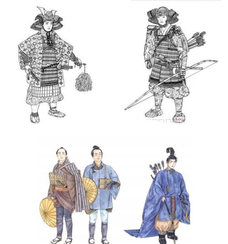 中原风 日本传统衣饰颜色（英文版）漫绘插绘画绘设想素材