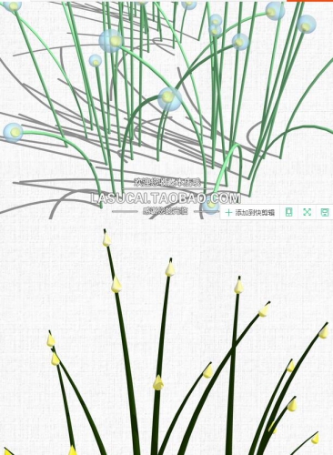 别墅天井花圃草坪灯蒲公英灯SU模子笼统雕塑小品小草灯草丛灯su