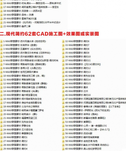 家拆整套CAD施工图源文件