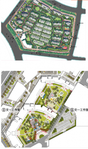 园林景不雅清爽笔刷添补PS彩色总仄里图材量揭图彩仄psd图案素材