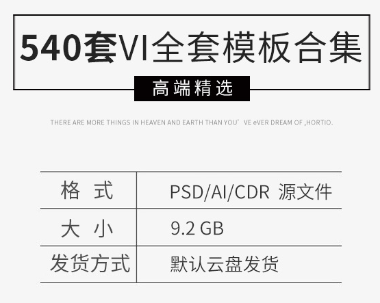 下端公司企业VI品牌LOGO齐套脚册结业做品功课AI/PSD/CDR设想模板