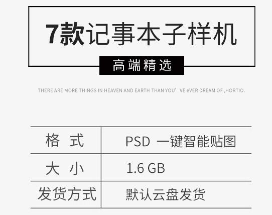 典范条记本记事簿日志簿本vi设想展现揭图智能PS样机模板psd素材