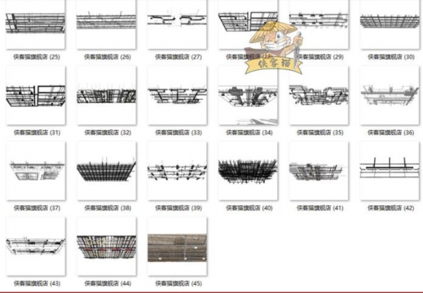 LOFT产业风SketchUp阛阓商乡办公室工拆管讲消防天花吊顶SU模子库