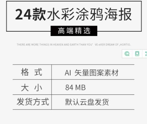 西欧英文火彩泼朱涂鸦时髦潮水宣扬举动告白海报AI矢量素材模板