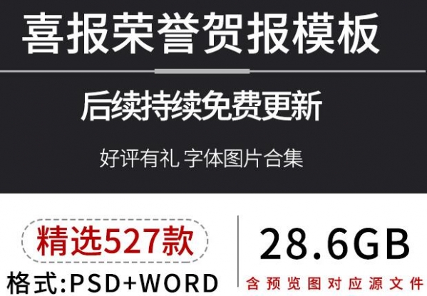 企业公司黉舍喜庆贩卖功绩下考年夜捷名誉捷报word文档PSD素材模板