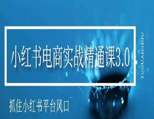 小白书电商真战精晓课3.0，捉住小白书仄台的风心，没有错过有一个赢利的时机