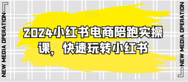 2024小白书电商伴跑真操课，快速玩转小白书，超越20节精密化课程