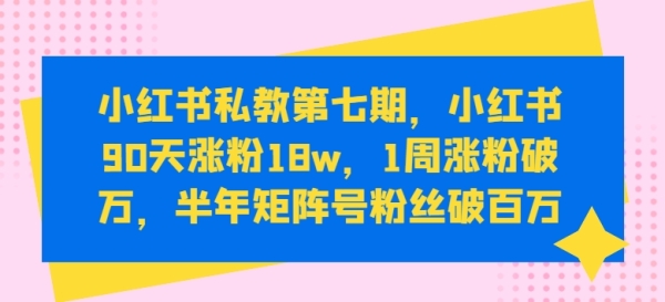 小白书公教第七期，小白书90天涨粉18w，1周涨粉破万，半年矩阵号粉丝破百万